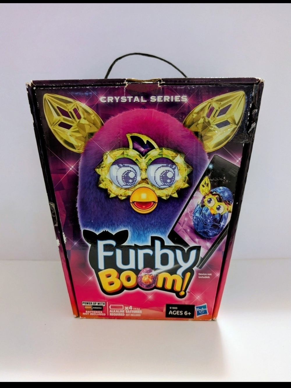 Furby Boom Crystal Series Blue Pink Hasbro 2014 Interactive Plush w/Original Box